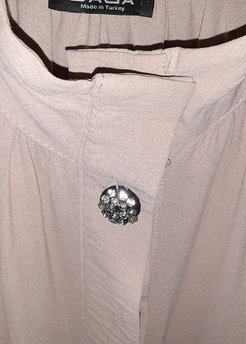 Bej Düğmeli Kadın  ikili takim. - Görsel 4