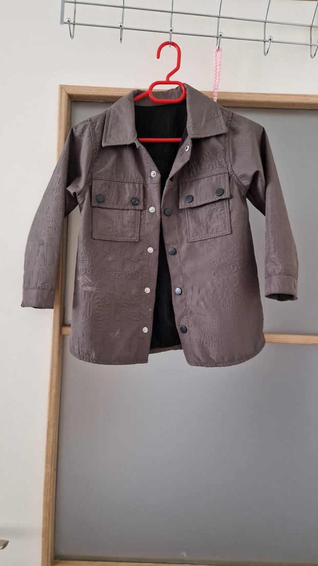 Düğmeli Erkek Çocuk Keten Ceket - Görsel 3