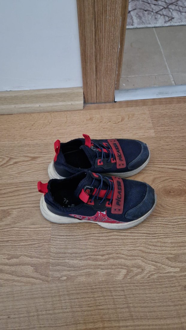 Renkli Desenli Erkek Çocuk Spor Ayakkabı - Görsel 2