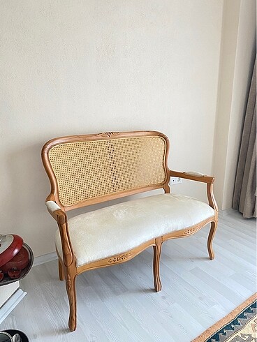 Diğer Vintage Rattan iki kişilik berjer