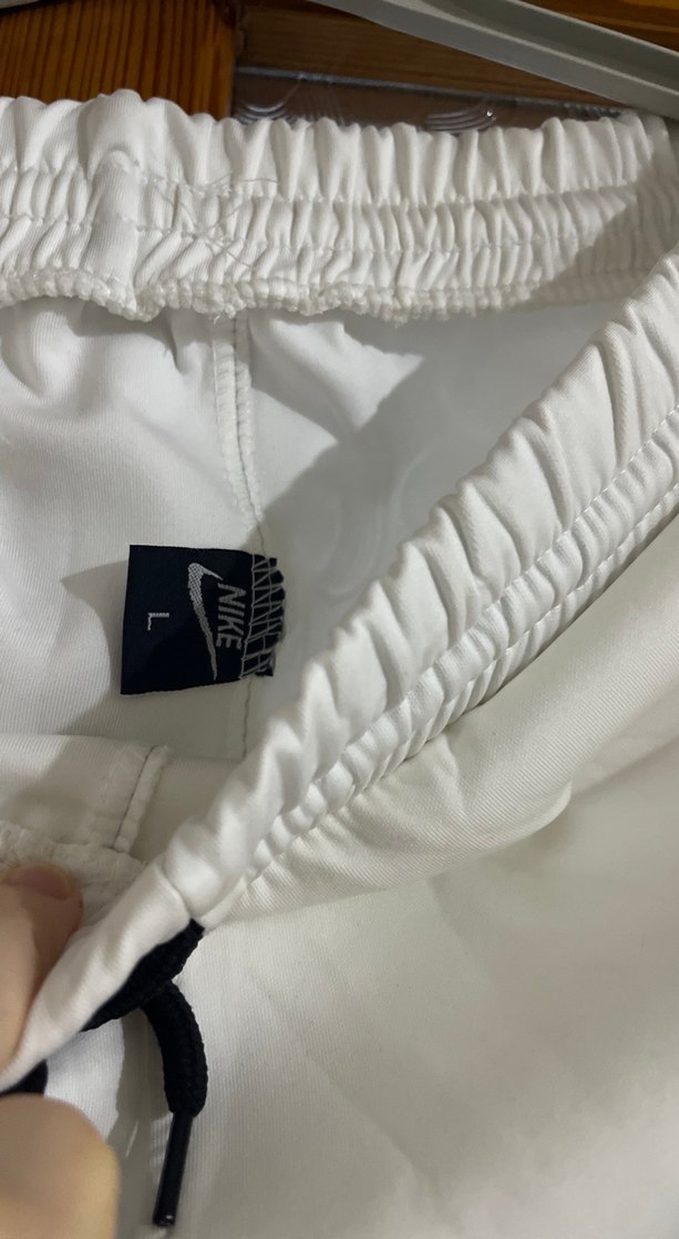 Erkek Beyaz Spor Fermuarlı Sweatpant - Görsel 2