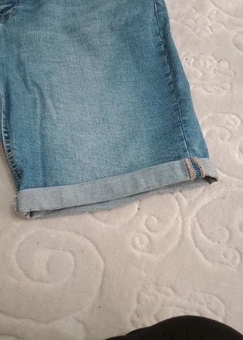 erkek. Mavi Denim Mini Şort - Görsel 5
