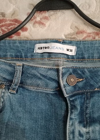 erkek. Mavi Denim Mini Şort - Görsel 2