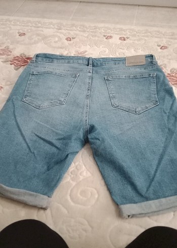 erkek. Mavi Denim Mini Şort - Görsel 7
