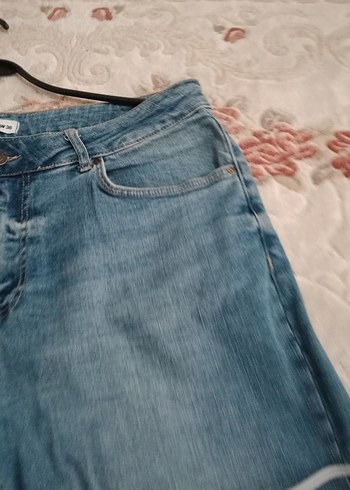 erkek. Mavi Denim Mini Şort - Görsel 4