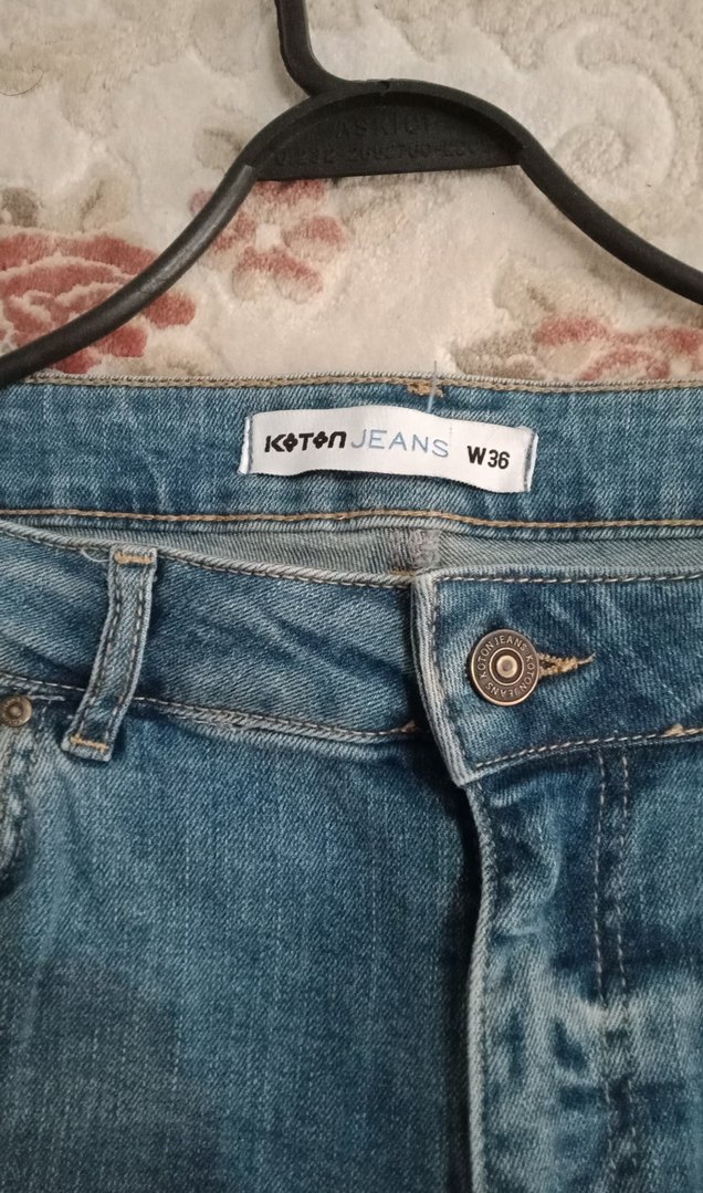 erkek. Mavi Denim Mini Şort - Görsel 2