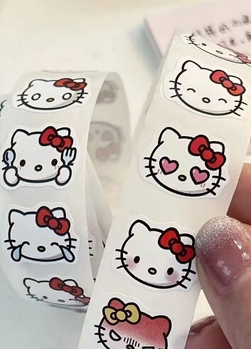 Beden Hello Kitty Rulo Sticker 500 adet