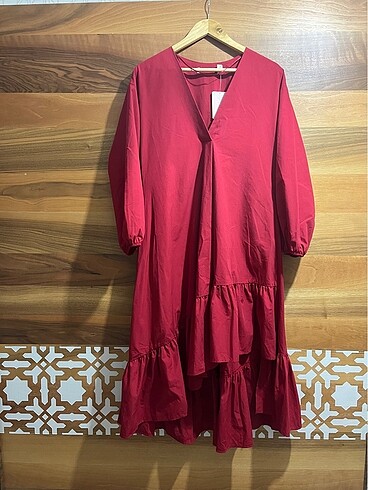 Zara model kırmızı elbise