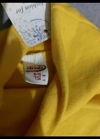 9 Yaş Beden sarı Renk Kız çocuk sweat