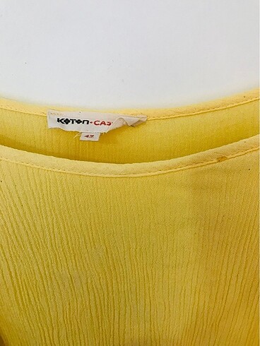 xl Beden sarı Renk Koton XL Askılı Bluz