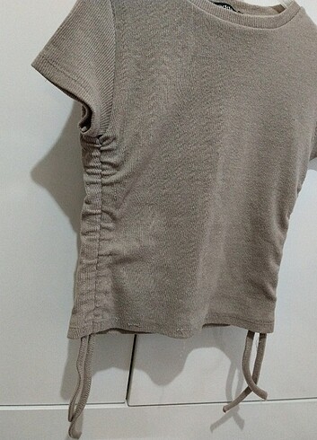 Addax Krem kahve crop - Görsel 5