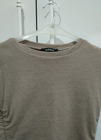 Addax Krem kahve crop - Görsel 8