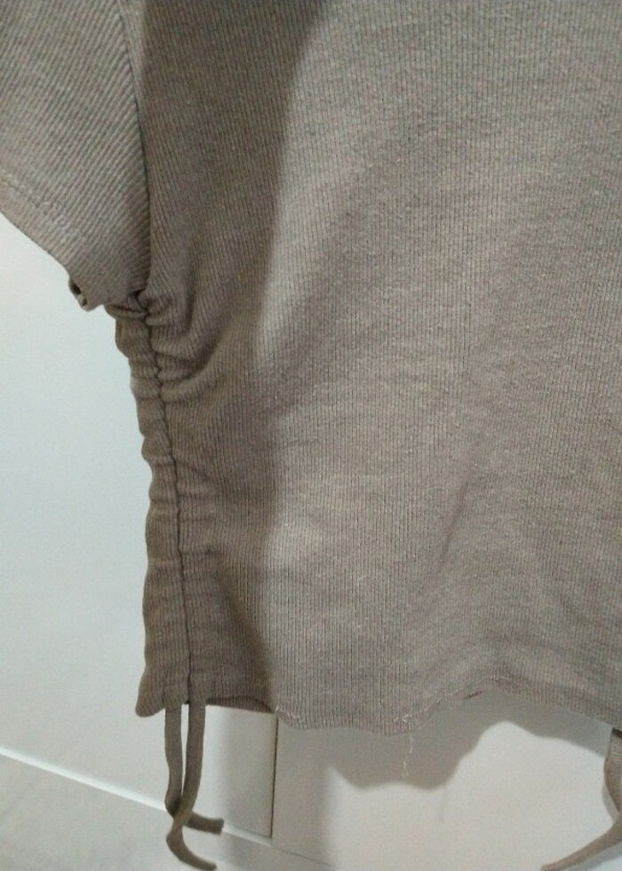 Addax Krem kahve crop - Görsel 3