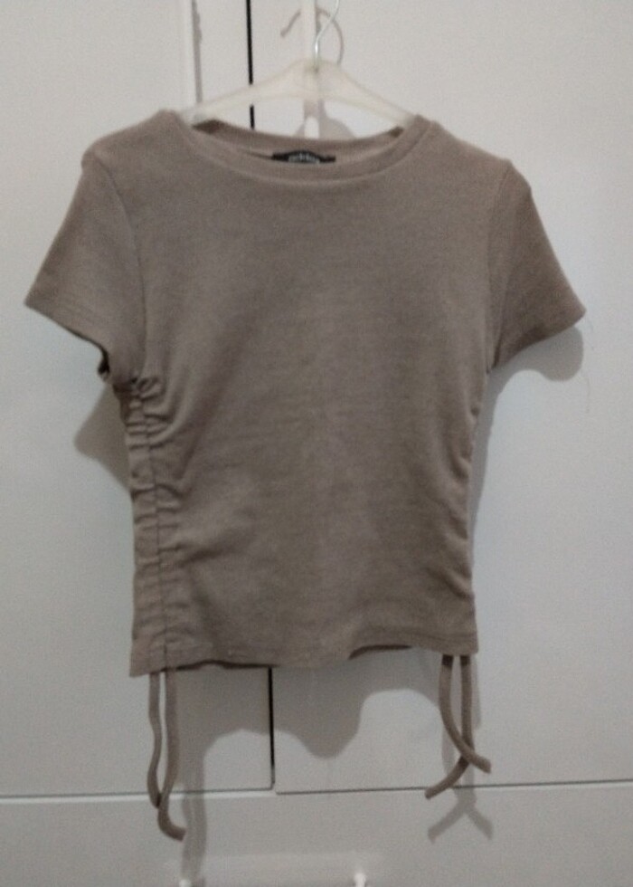 Addax Krem kahve crop - Görsel 4