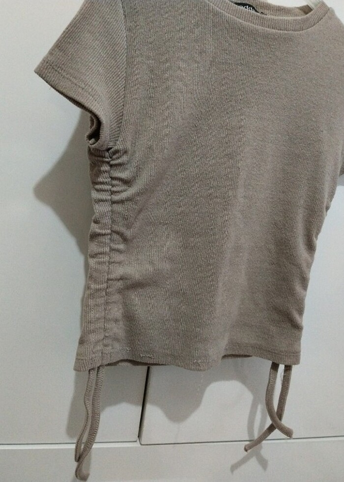 Addax Krem kahve crop - Görsel 5