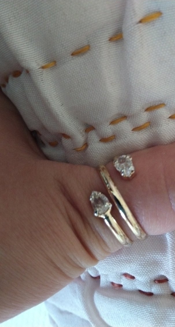 Altın Renkli Minimalist Kadın Yüzük - Görsel 4