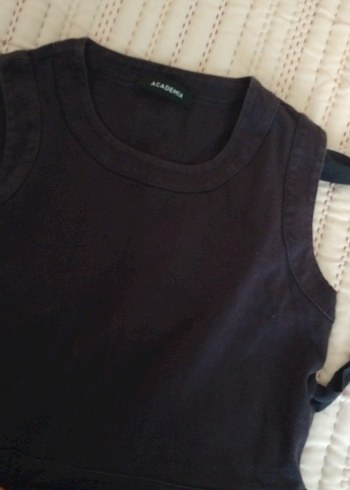 kadın arkadan bağlamali crop - Görsel 3