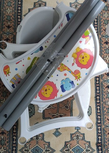 Renkli Desenli Bebek Mama Sandalyesi Tepsisi - Görsel 20