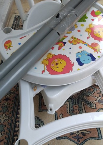 Renkli Desenli Bebek Mama Sandalyesi Tepsisi - Görsel 19