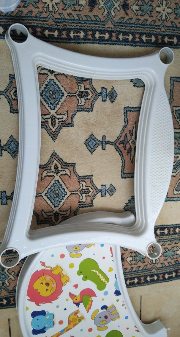 Renkli Desenli Bebek Mama Sandalyesi Tepsisi - Görsel 3