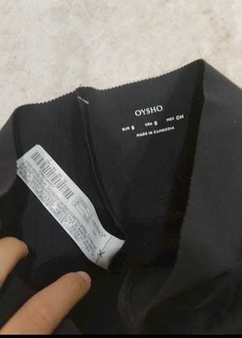s Beden siyah Renk oysho compressive Siyah Bilek Boyu Sıkılaştırıcı Tayt