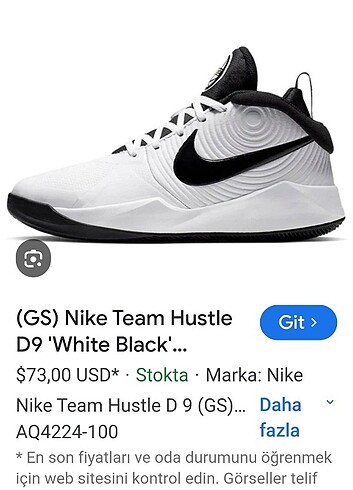 38.5 Nike Team Hustle D9 'White Black '