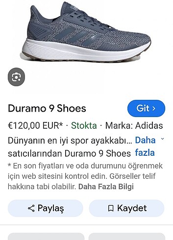 ADİDAS Duramo 9 Shoes 37.5 NUMARA