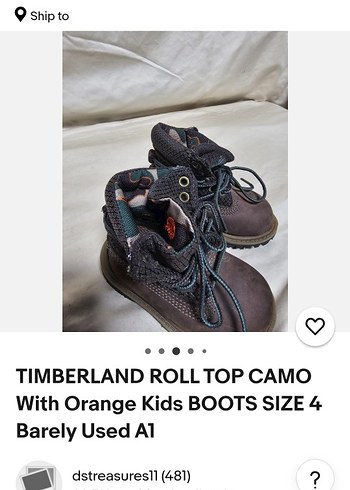 TIMBERLAND BOT SU GEÇİRMEZ 22 NUMARA