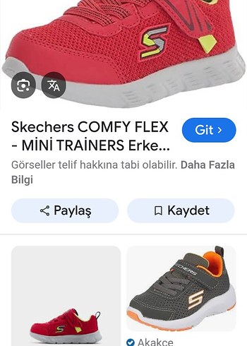 Skechers COMFY FLEX Erkek Çocuk Sneakers