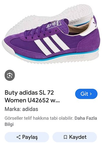 adidas SL 72 Kadın Mor U42652