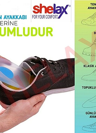 universal Beden mavi Renk Shelax silikon topuk yastığı 
