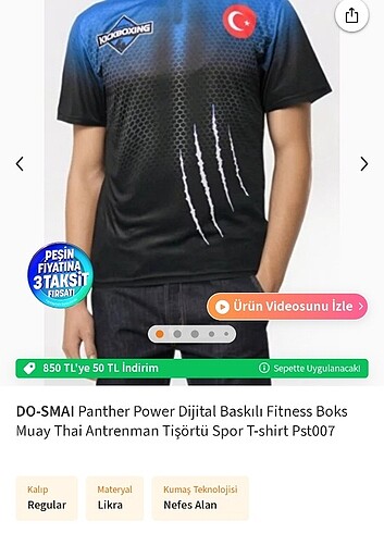 Erkek Tişört Spor Mavi