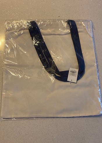 Mavi Baskılı Barcelona Bez Çanta - Görsel 2