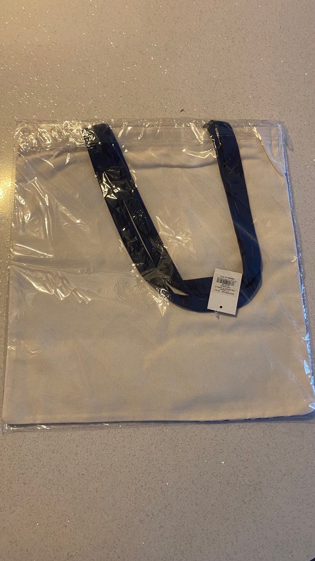 Mavi Baskılı Barcelona Bez Çanta - Görsel 2