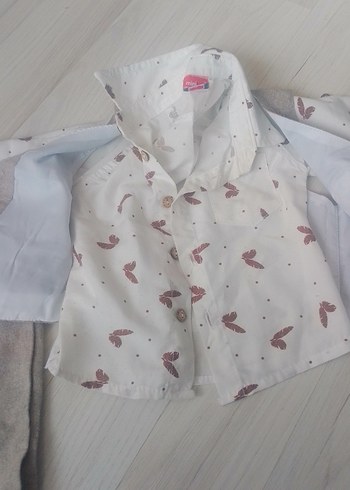 Bej Keten Erkek Bebek Takımı - Görsel 2