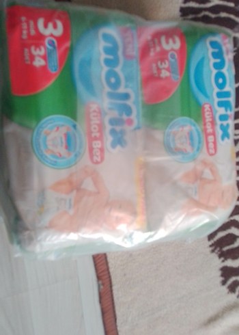 Molfix 3 Numara 34'lü Kilot Bez 4 paket - Görsel 2