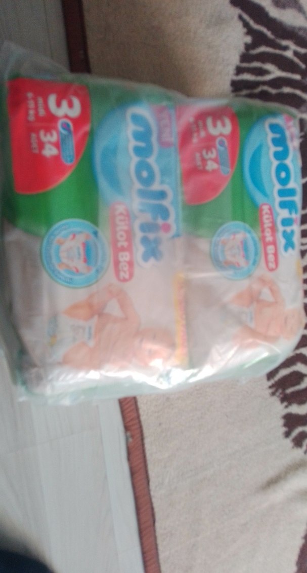 Molfix 3 Numara 34'lü Kilot Bez 4 paket - Görsel 2