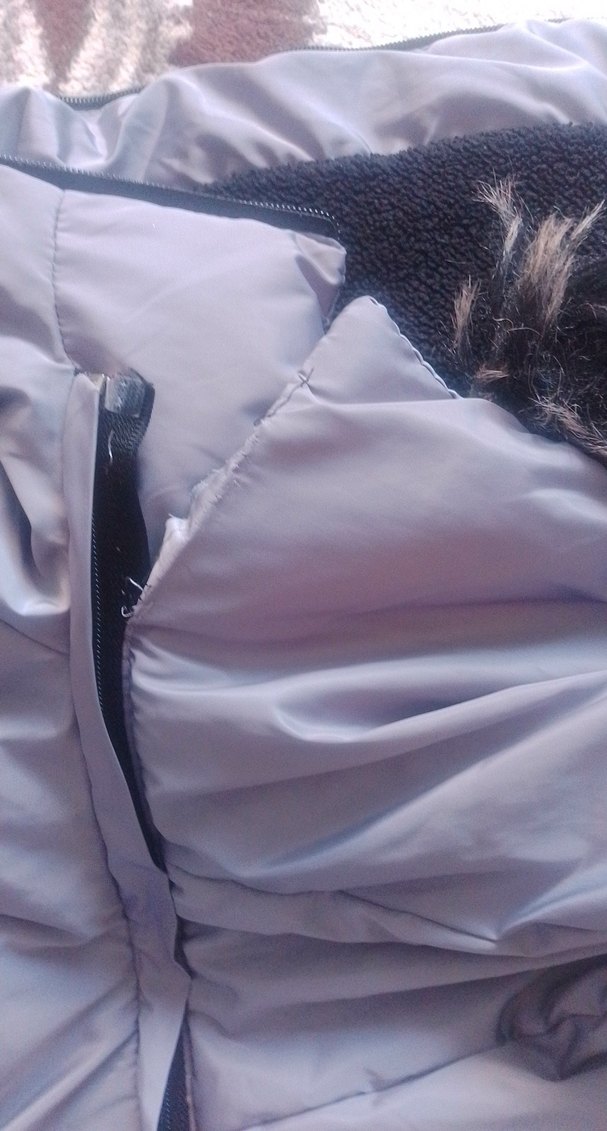 Gri Kadın Midi Kolsuz Kışlık Mont - Görsel 3