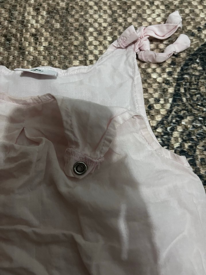 Dantel Detaylı Beyaz Bebek Kız Tulum - Görsel 2