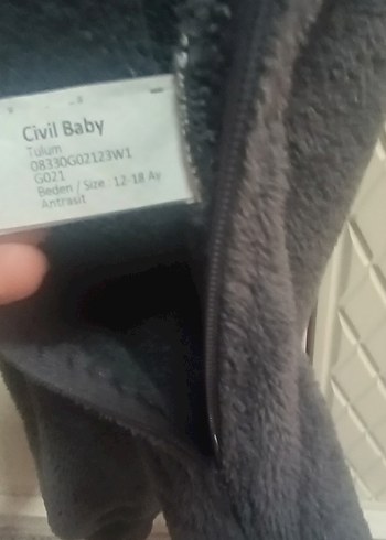 Gri Kürklü Bebek Tulumu - Görsel 4