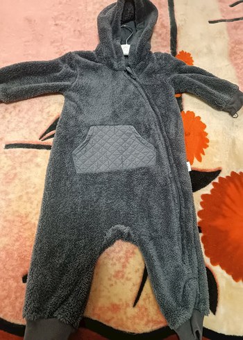 Gri Kürklü Bebek Tulumu - Görsel 3