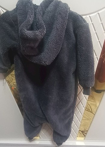 Gri Kürklü Bebek Tulumu - Görsel 5