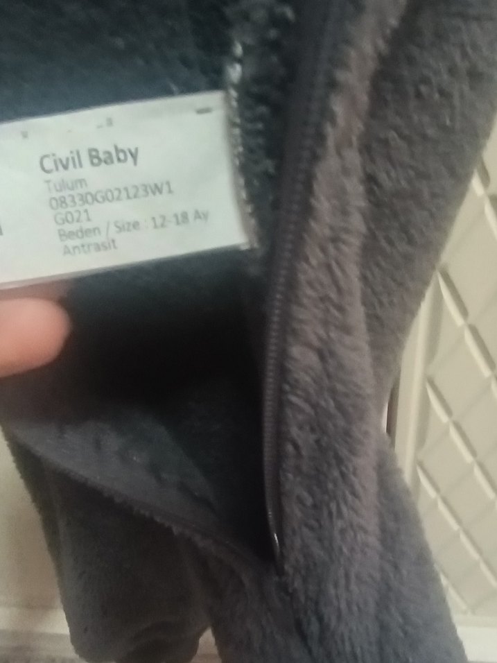 Gri Kürklü Bebek Tulumu - Görsel 4