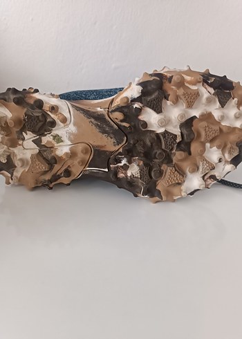 Payetli Yüksek Topuklu Mavi Denim Spor Ayakkabı - Görsel 7