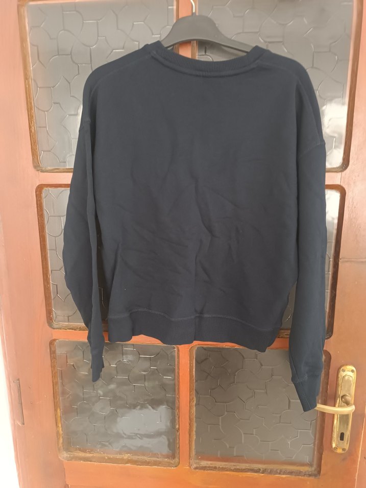 TOMMY HILFIGER Siyah HILFIGER Baskılı Bayan Sweatshirt - Görsel 5
