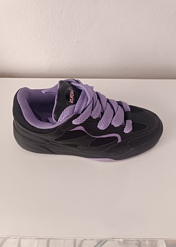 Mor Bağcıklı Platform Kuromi Kadın Spor Ayakkabı - Görsel 4