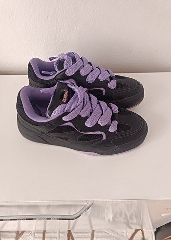 Mor Bağcıklı Platform Kuromi Kadın Spor Ayakkabı - Görsel 5