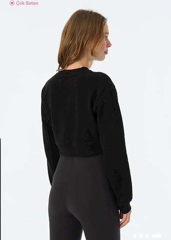 Diğer Siyah Mini Oversize Sweatshirt