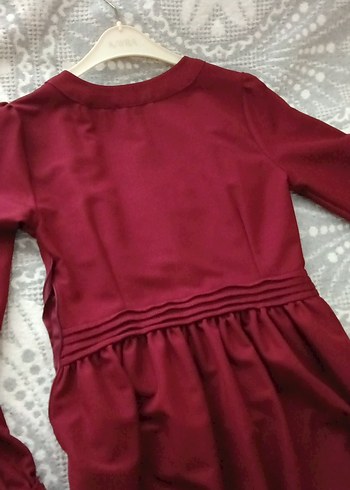 ~~Bordo Uzun Kollu Nakışlı Kadın Abiye 
#abiye #uzunabiye~~~~ - Görsel 8