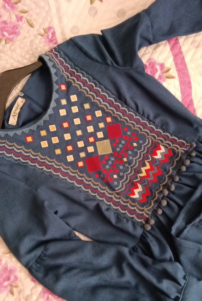 ~~NakışlıUzun Elbise~~
#uzunelbise #kadıngiyim
#elbise - Görsel 5